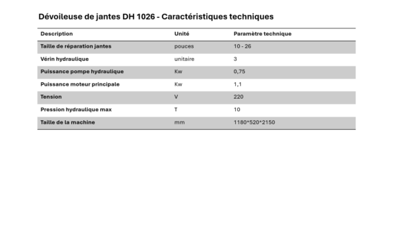 caracteristiques-dévoileuse-de-jantes-dh-1026